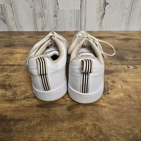 Adidas White and Black Sneakers Mens Size 10 - Picture 4 of 11